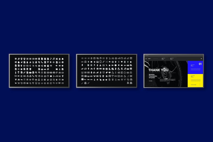蓝色动感商务提案Keynote模板 - PPT派