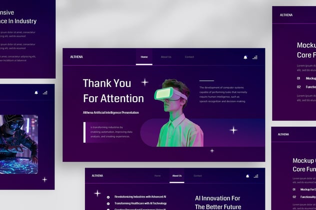 人工智能科技创新应用Keynote模板 - PPT派