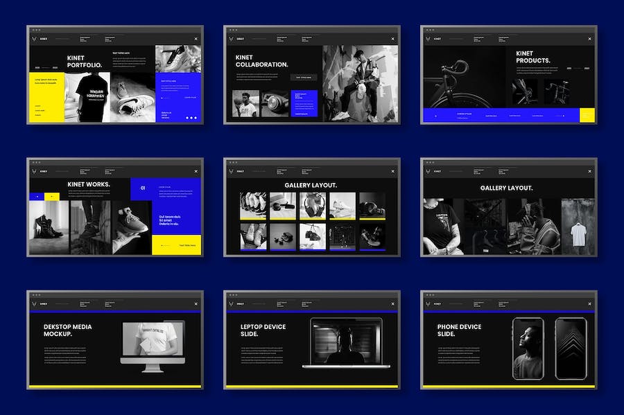 蓝色动感商务提案Keynote模板 - PPT派