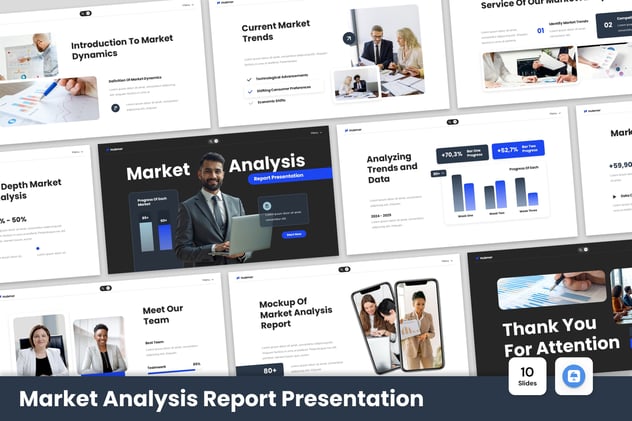 市场分析报告调研方案Keynote模板 - PPT派