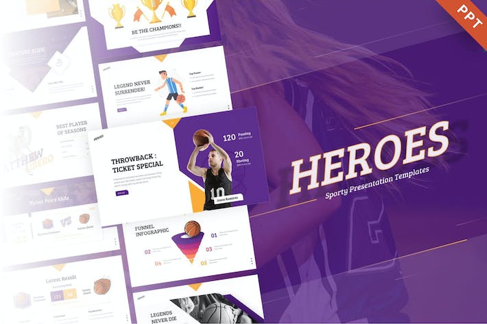 Heroes-creative-animated-sport-powerpoint-template - PPT派