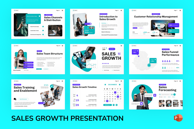 销售增长业绩提升方案PPT模板 - PPT派