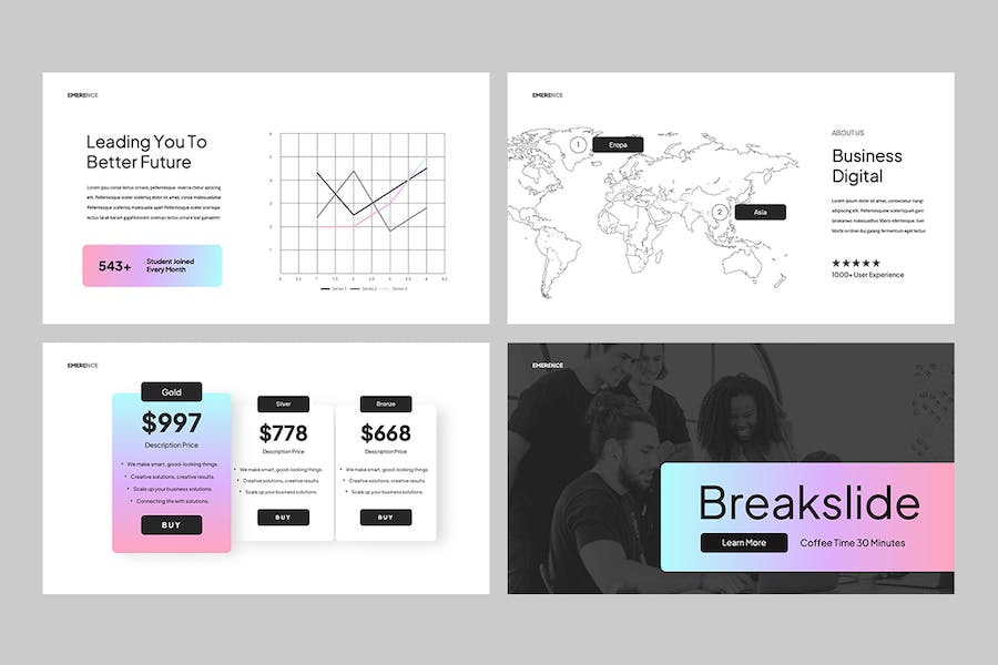 现代商务企业项目方案Keynote模板 - PPT派