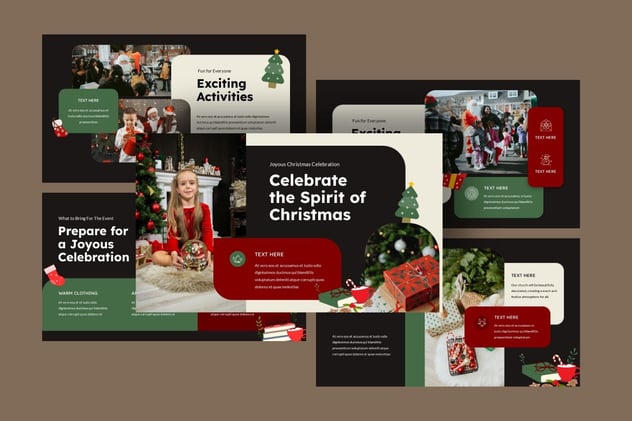 圣诞节日活动策划黑暗版Keynote模板 - PPT派