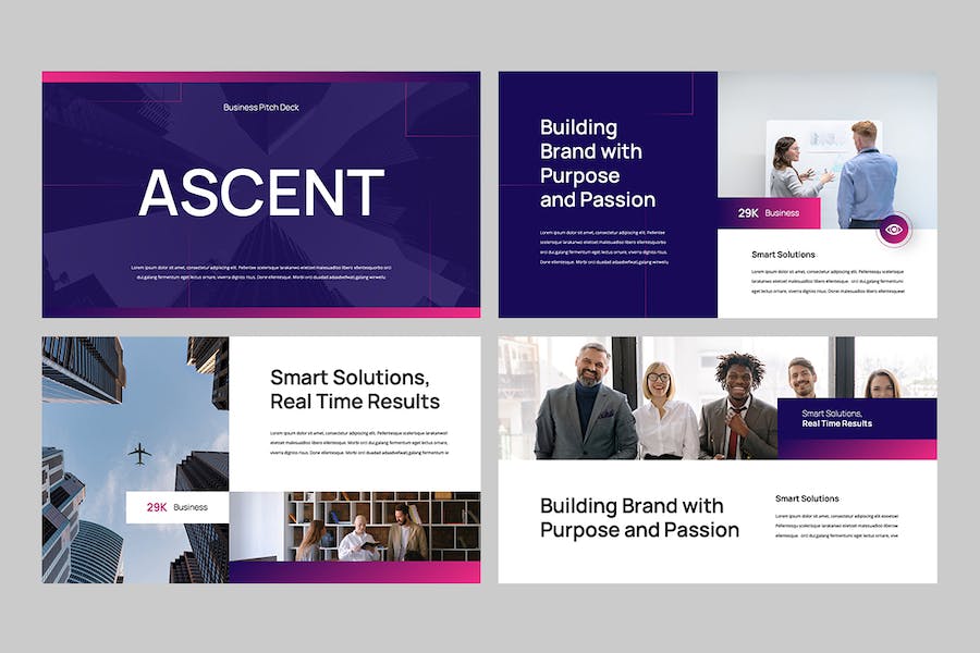 欧美商业路演计划书PPT模板 - PPT派