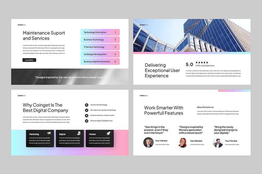 现代商务企业项目方案Keynote模板 - PPT派