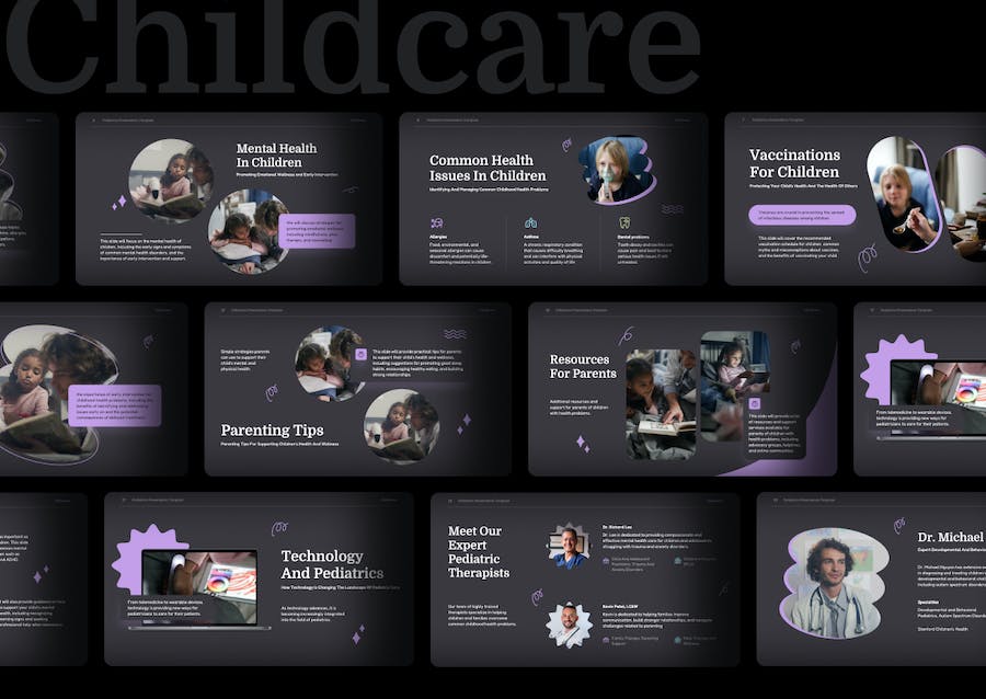 儿童保育幼儿教育培训PPT模板 - PPT派