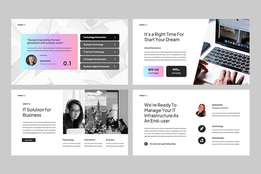 现代商务企业项目方案Keynote模板 - PPT派