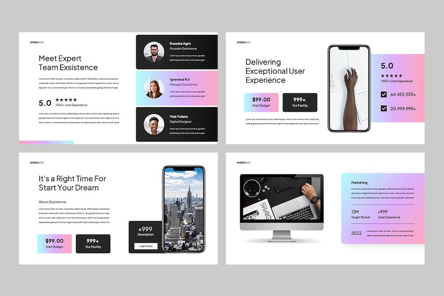 现代商务企业项目方案Keynote模板 - PPT派