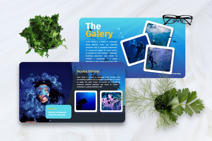 潜水运动水上活动推广宣传Keynote模板 - PPT派