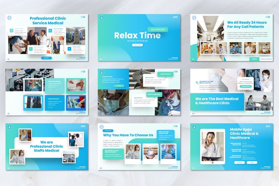 医疗健康行业方案PPT模板 - PPT派