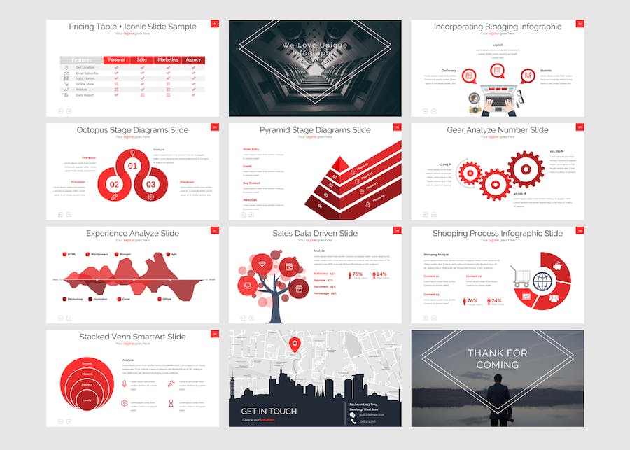 创意切换主题设计Keynote模板 - PPT派