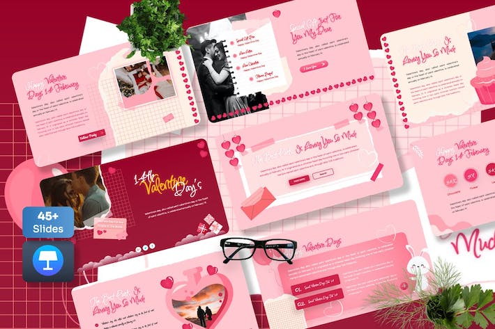 情人节营销活动推广策略方案Keynote模板 - PPT派