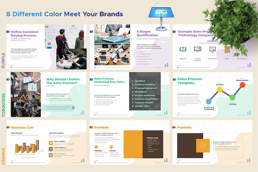 B2B企业营销与销售策略Keynote模板 - PPT派