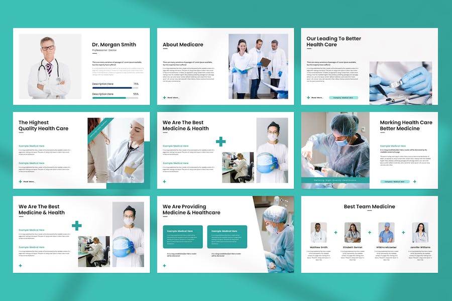 医疗保健讲述推介方案PPT模板 - PPT派