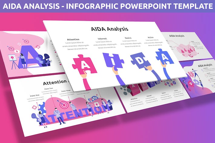 数据分析信息图表展示统计方案PPT模板 - PPT派