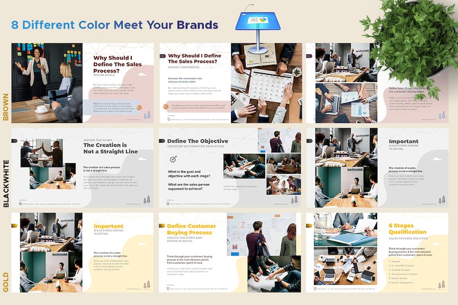 B2B企业营销与销售策略Keynote模板 - PPT派