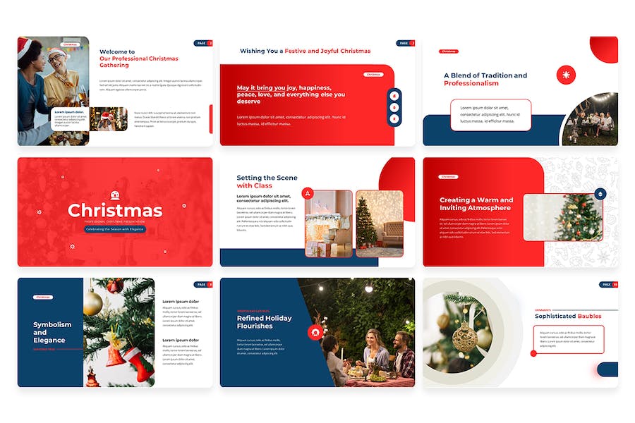 圣诞节主题演讲方案Keynote模板 - PPT派
