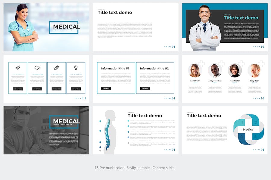 医学知识教学课程内容展示PPT模板 - PPT派
