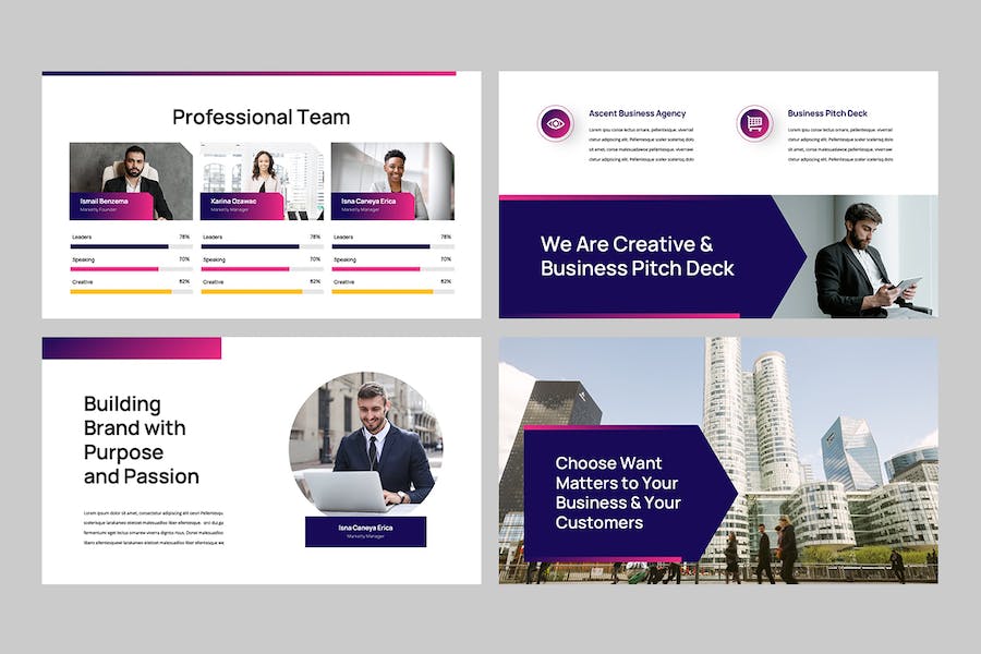 欧美商业路演计划书PPT模板 - PPT派