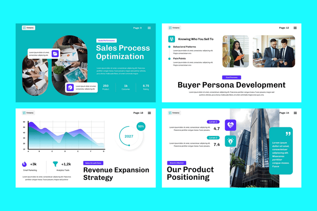 销售增长业绩提升方案PPT模板 - PPT派