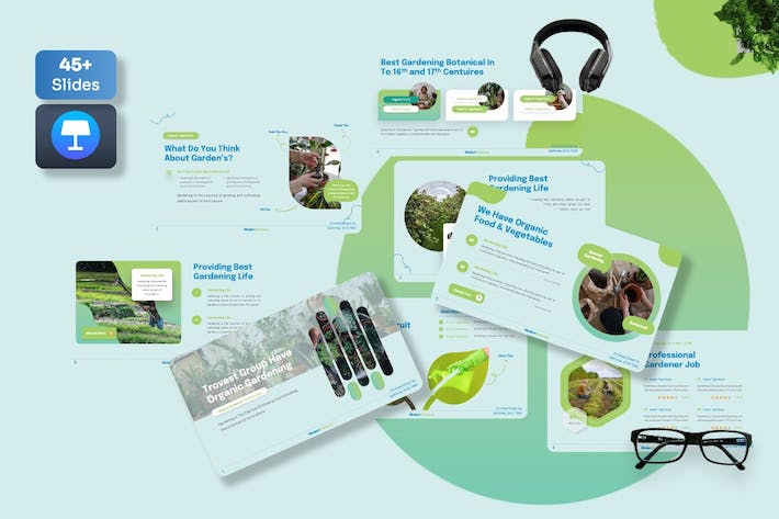 园艺植物品牌推广宣传Keynote模板 - PPT派