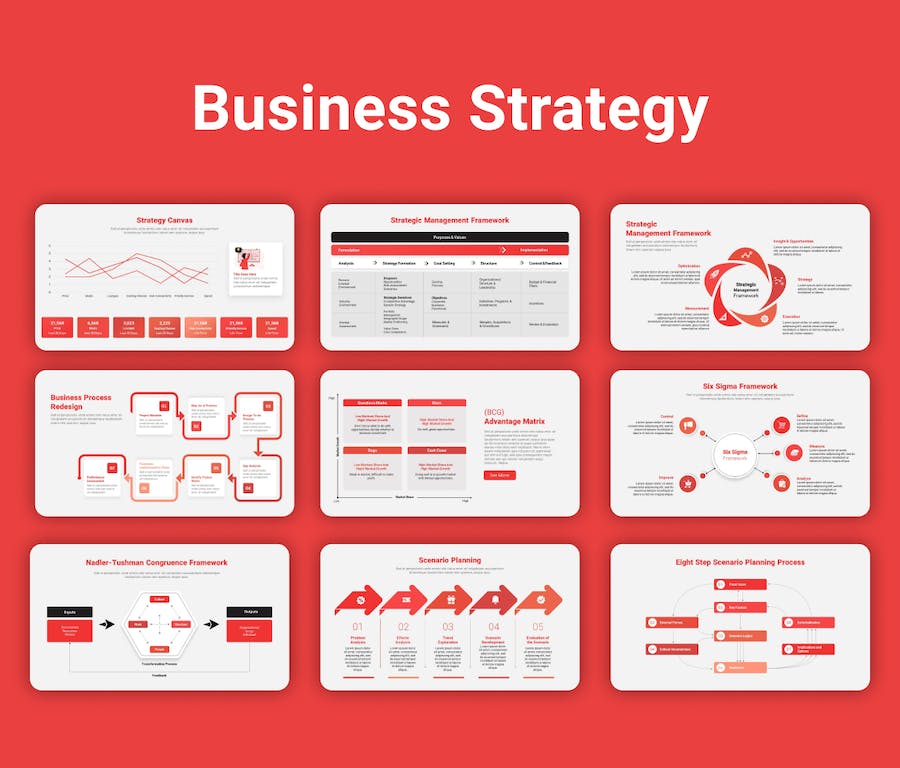 商业战略规划企业发展PPT模板 - PPT派