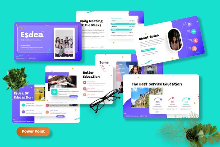 创意教育培训课程学习PPT模板 - PPT派