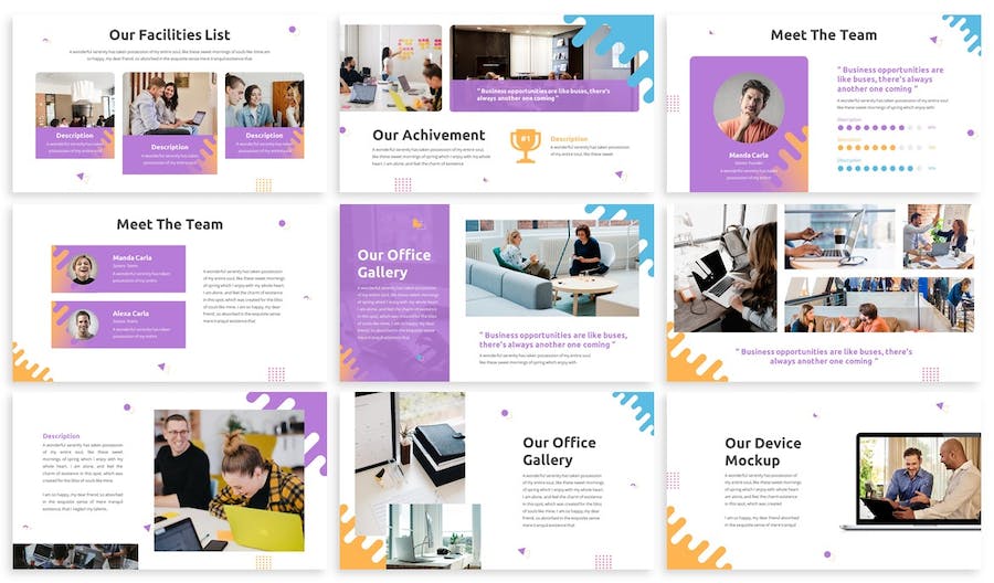 创意抽象艺术设计展示Keynote模板 - PPT派