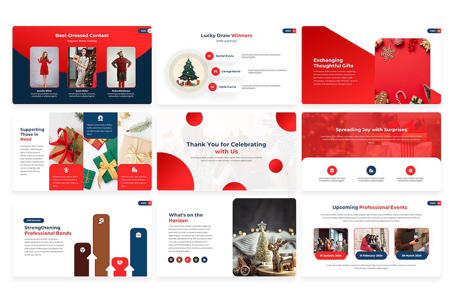 圣诞节主题演讲方案Keynote模板 - PPT派