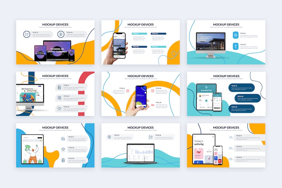 电子设备样机展示产品发布Keynote模板 - PPT派