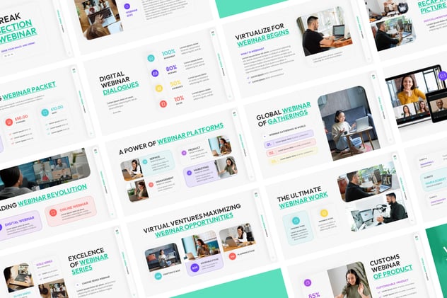 在线研讨会融资路演商业计划Keynote模板 - PPT派