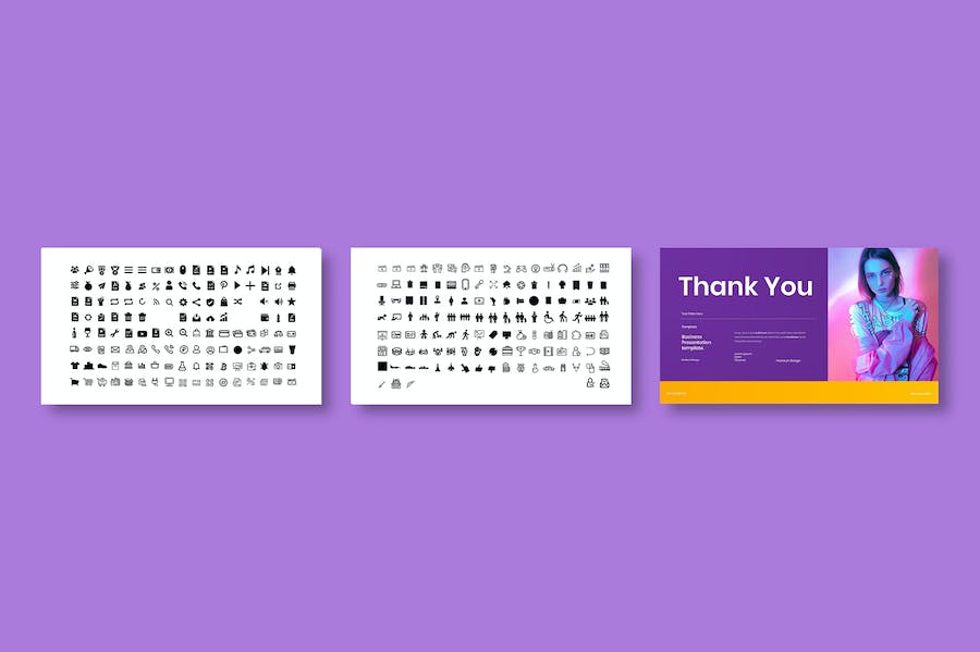 紫色渐变商业策划提案Keynote模板 - PPT派