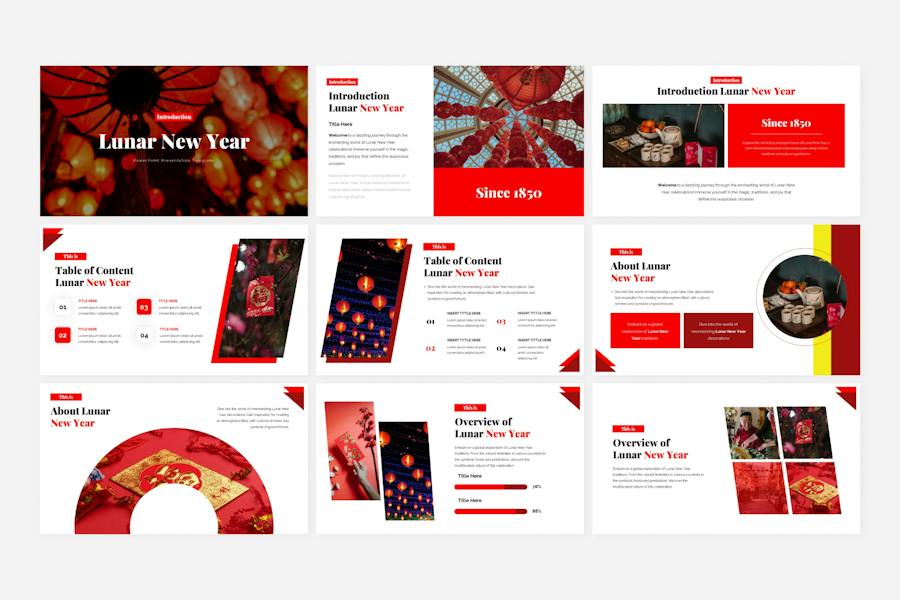 农历新年文化庆祝活动组织PPT模板 - PPT派