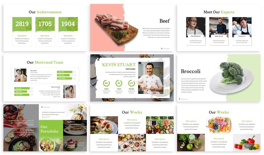 餐饮食品品牌讲述展示营销运营Keynote模板 - PPT派