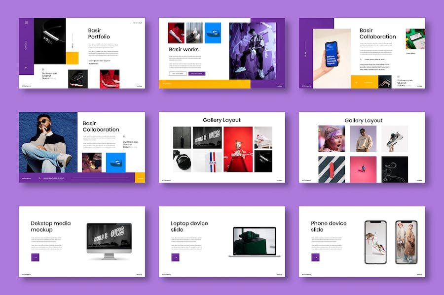 紫色渐变商业策划提案Keynote模板 - PPT派