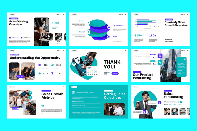 销售增长业绩提升方案PPT模板 - PPT派