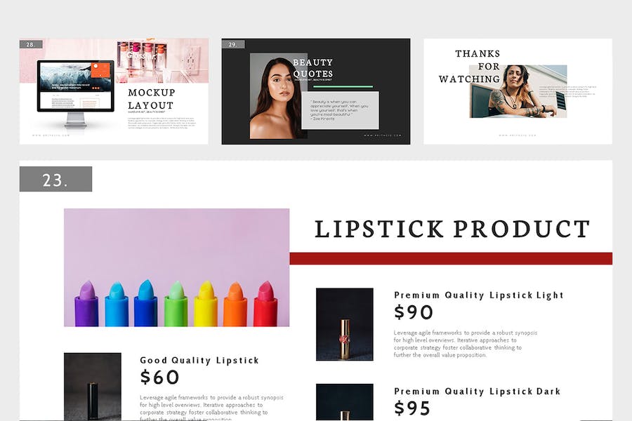 美容美发造型护理服务推广Keynote模板 - PPT派