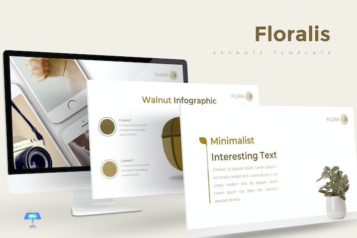 花卉花艺品牌推广展示Keynote模板 - PPT派