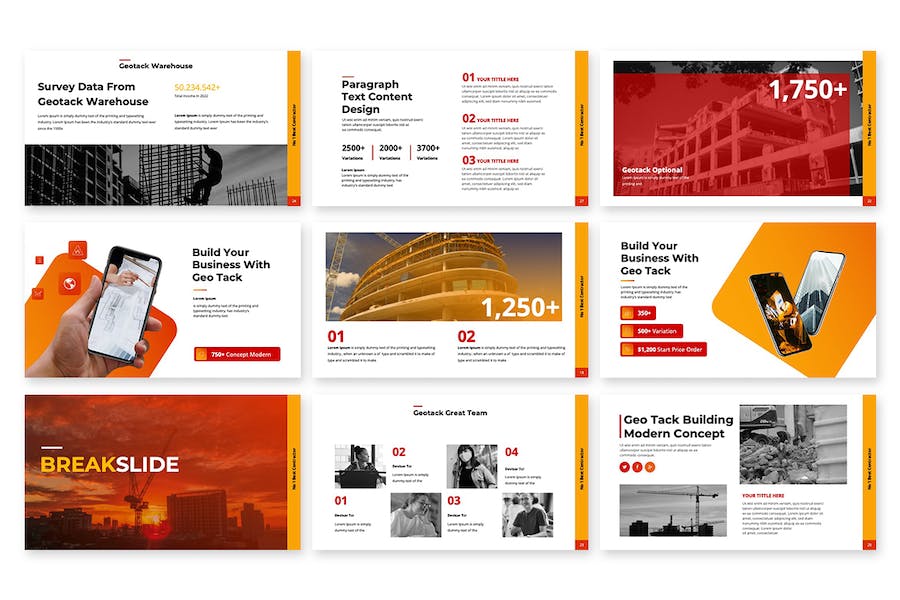 工程施工项目方案建筑融资计划书PPT模板 - PPT派