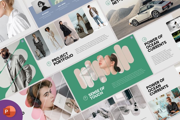 复古怀旧风格视觉设计展示PPT模板 - PPT派