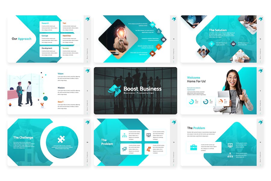 商业发展成长策略方案Keynote模板 - PPT派