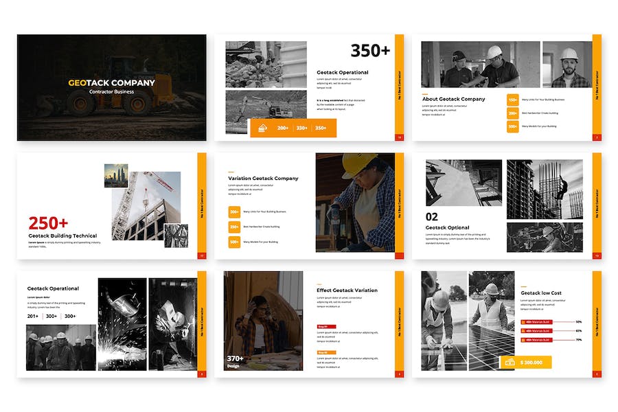 工程施工项目方案建筑融资计划书PPT模板 - PPT派