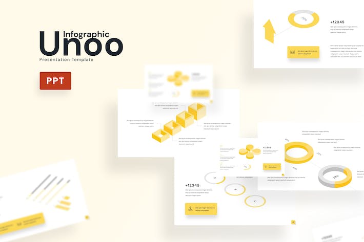 信息图表数据可视化市场分析PPT模板 - PPT派