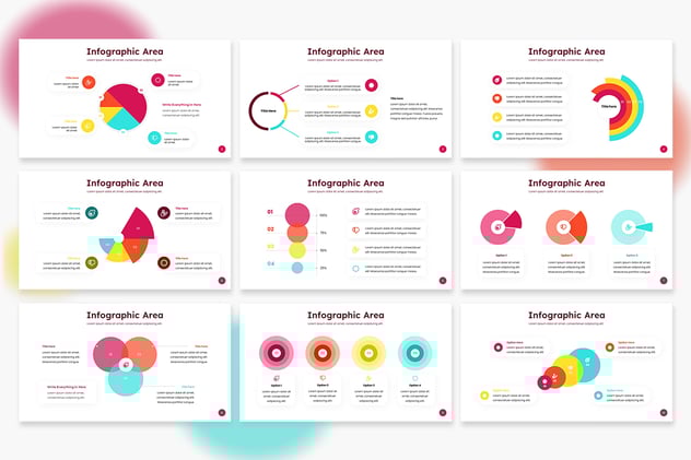 圆形循环信息图形模板展示PPT模板 - PPT派