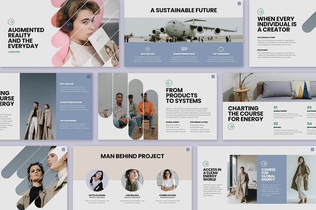 复古怀旧风格视觉设计展示PPT模板 - PPT派