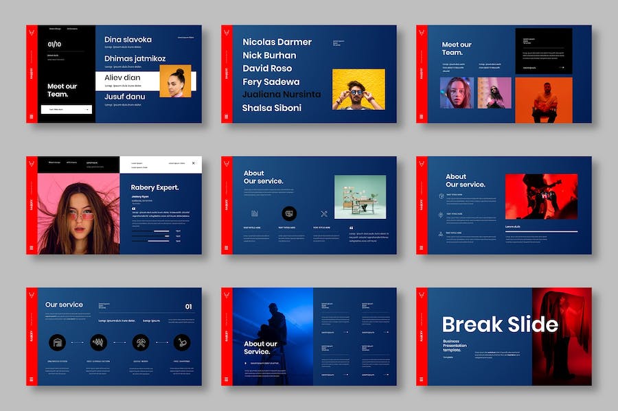 时尚商务企业品牌推广PPT模板 - PPT派