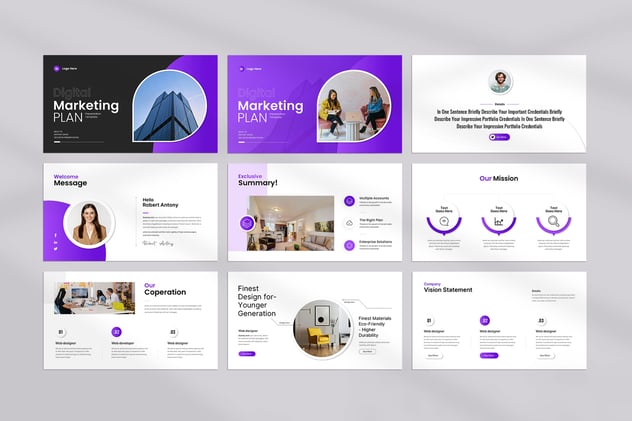 数字营销计划策略演讲Keynote模板 - PPT派