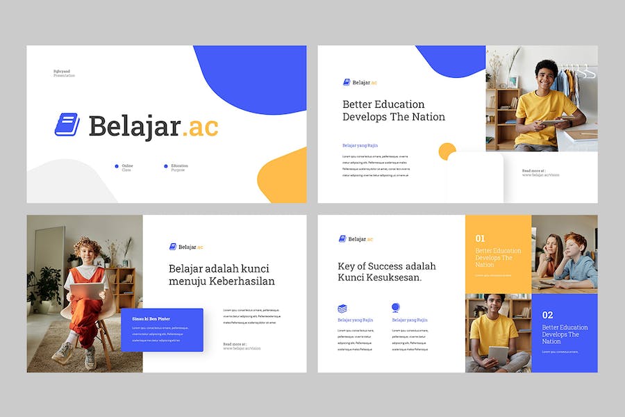 教育培训在线课程展示PPT模板 - PPT派