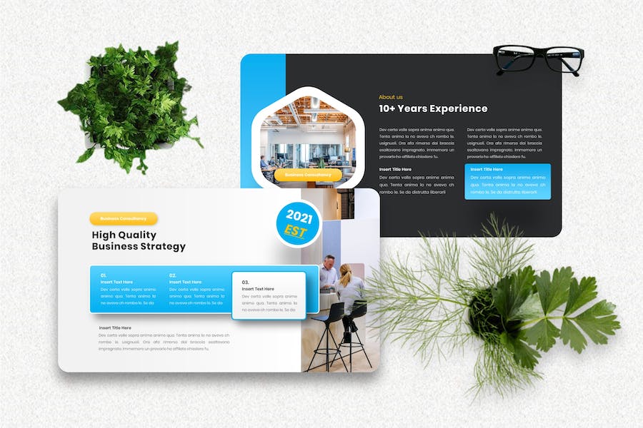 金融理财投资服务推广Keynote模板 - PPT派